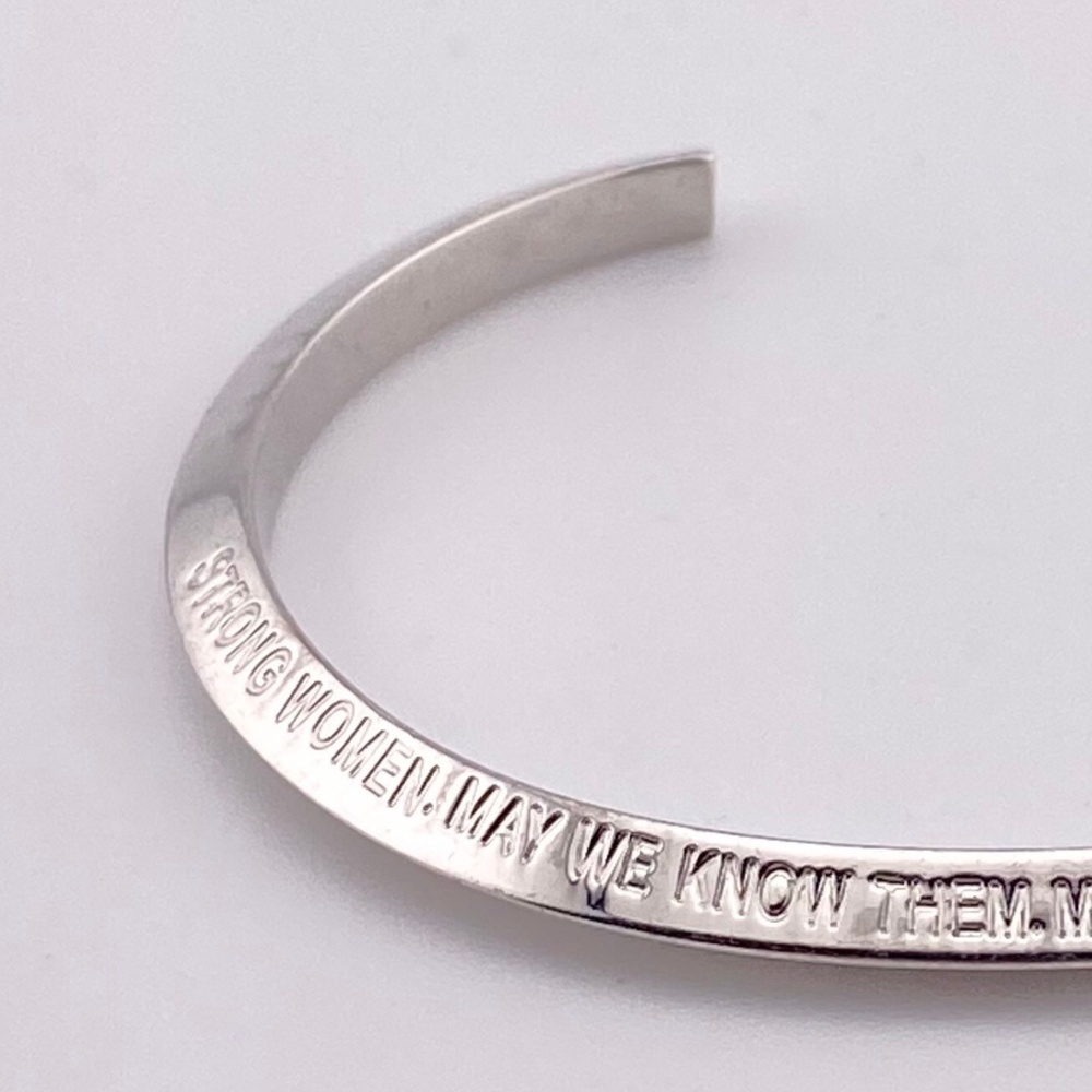 5/$20 Stella Valle Strong Women May We Know Them Silver Bracelet - Picture 10 of 12